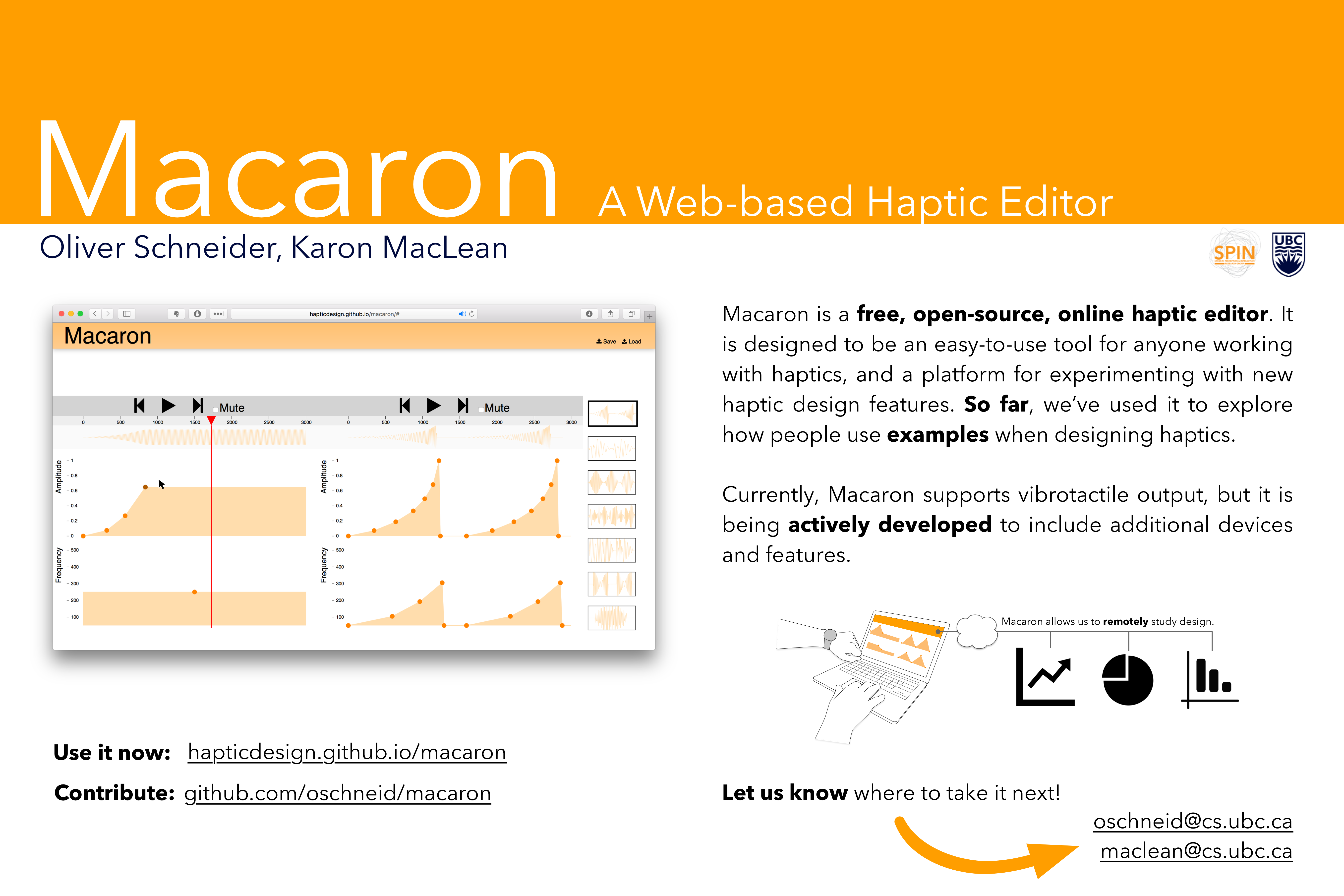 Macaron: Haptic Design with Examples